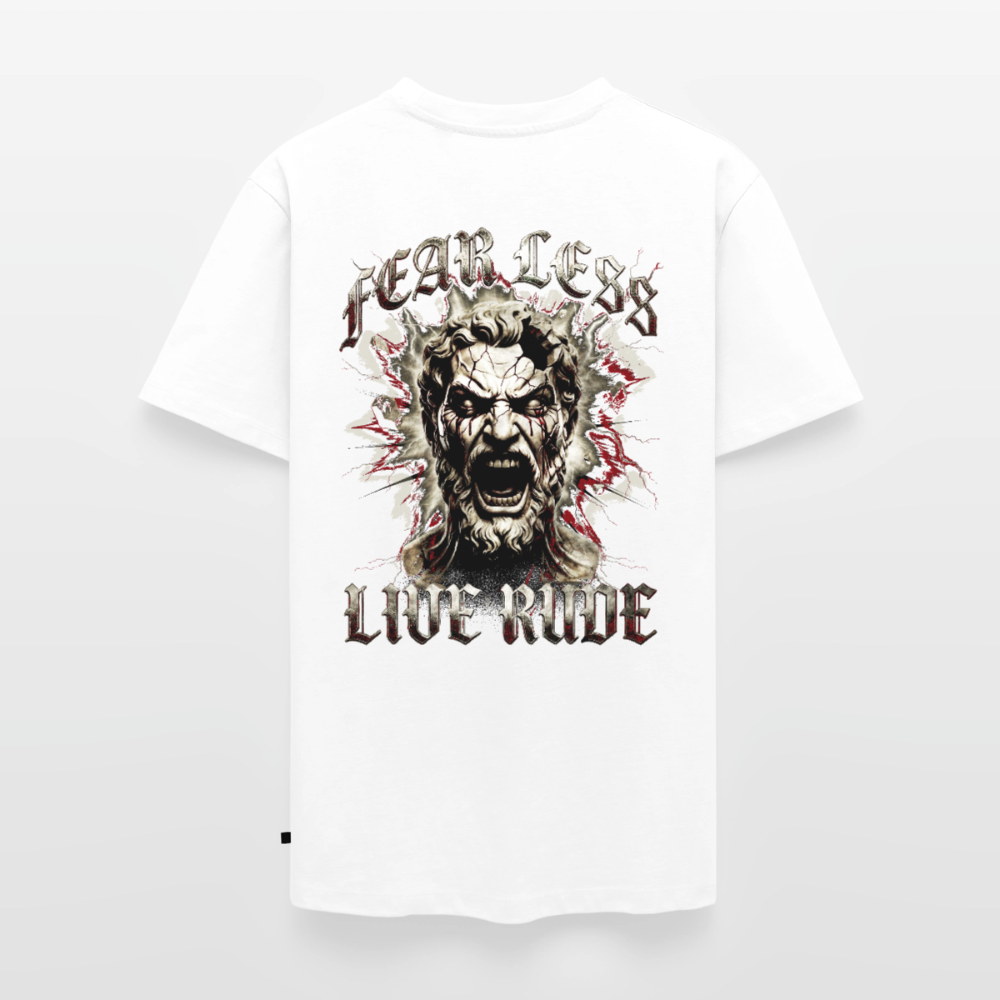 FEAR LESS, LIVE RUDE - Leonidas - white
