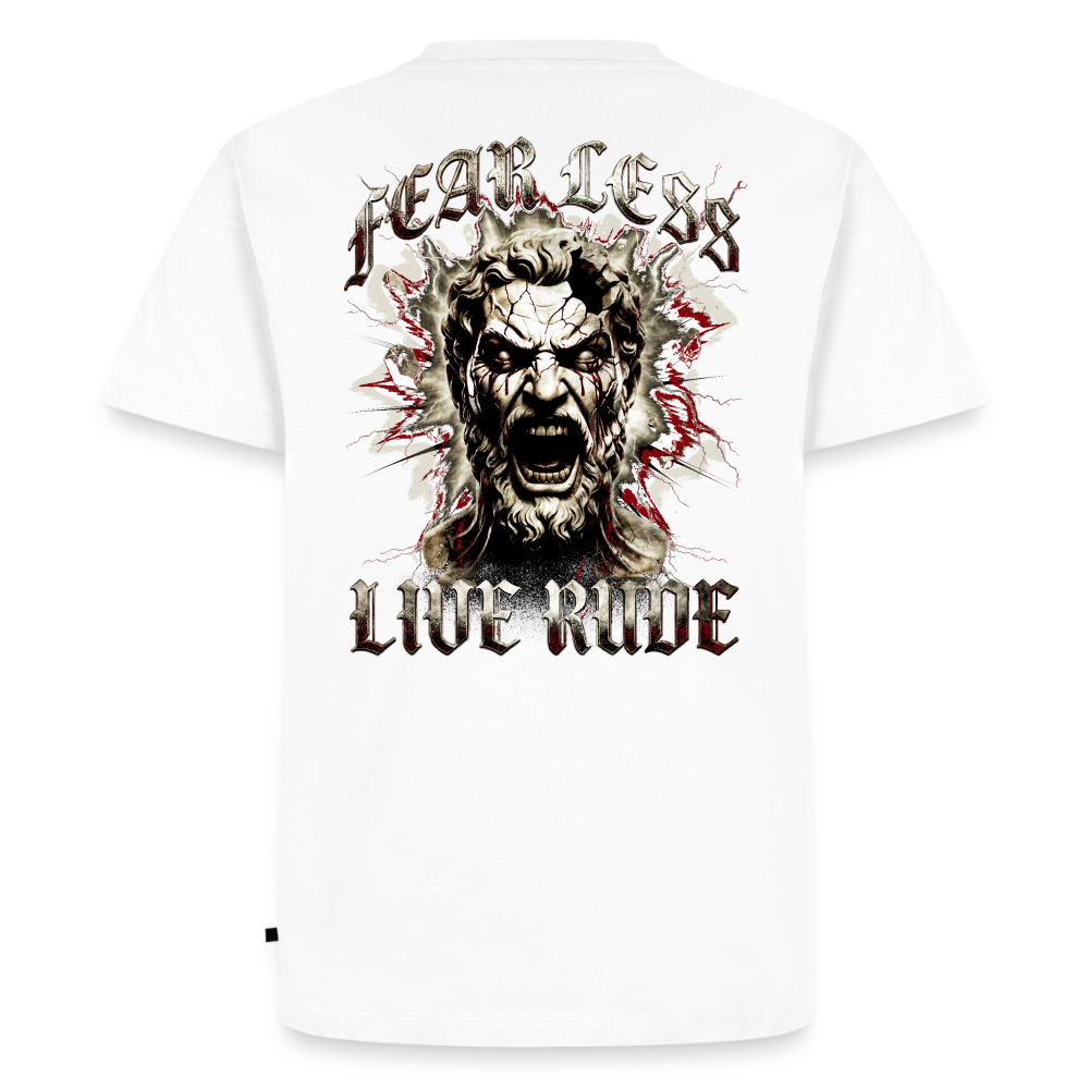 FEAR LESS, LIVE RUDE - Leonidas - white