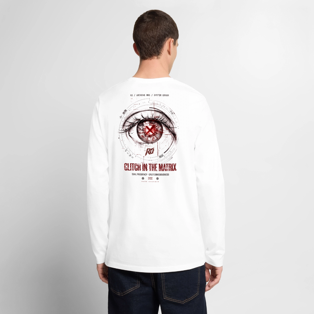ARCHIVE 001: GLITCH IN THE MATRIX Longsleeve - white