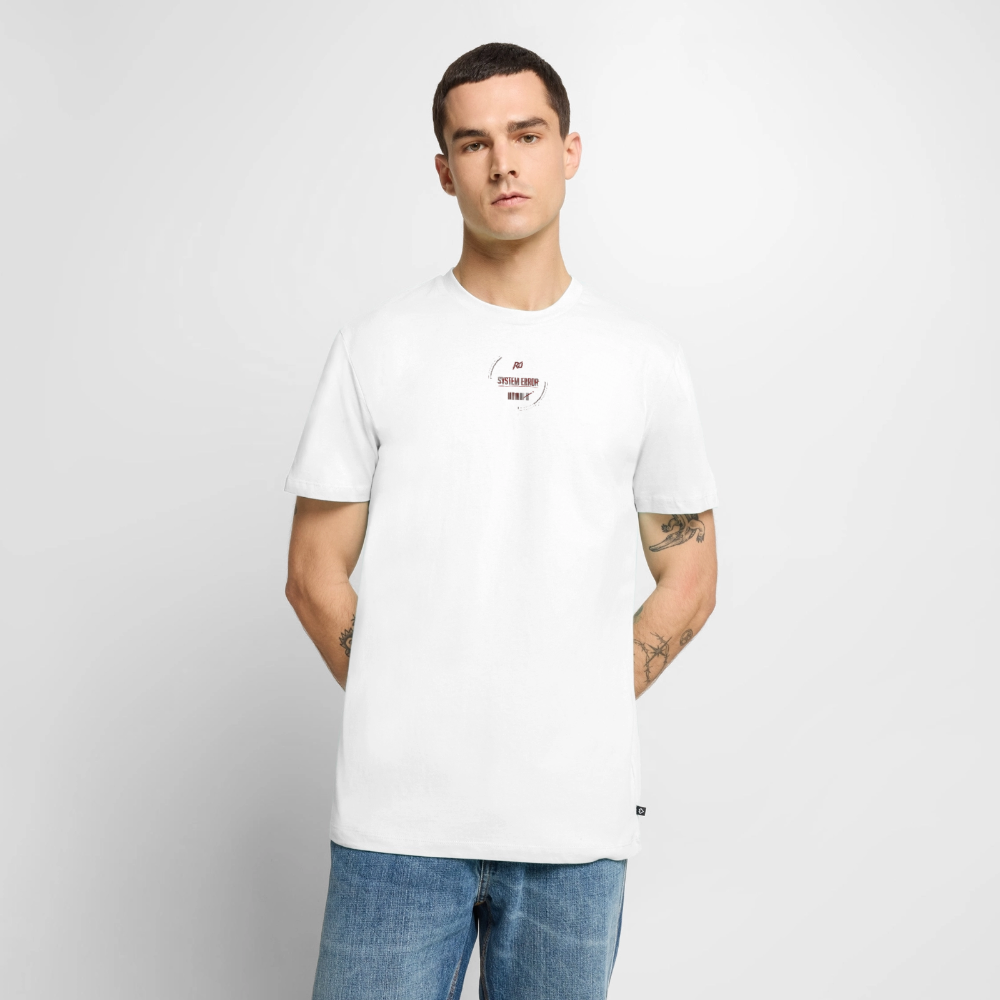ARCHIVE 001: GLITCH IN THE MATRIX T-SHIRT - white