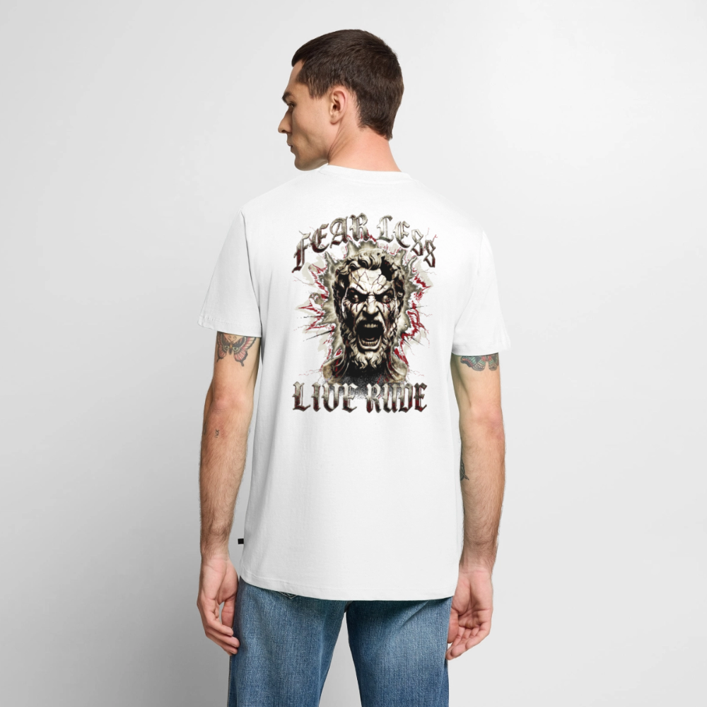 FEAR LESS, LIVE RUDE - Leonidas - white