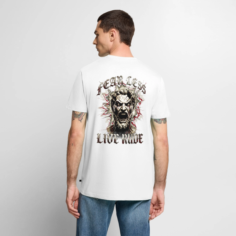 FEAR LESS, LIVE RUDE - Leonidas - white