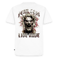 FEAR LESS, LIVE RUDE - Leonidas - white