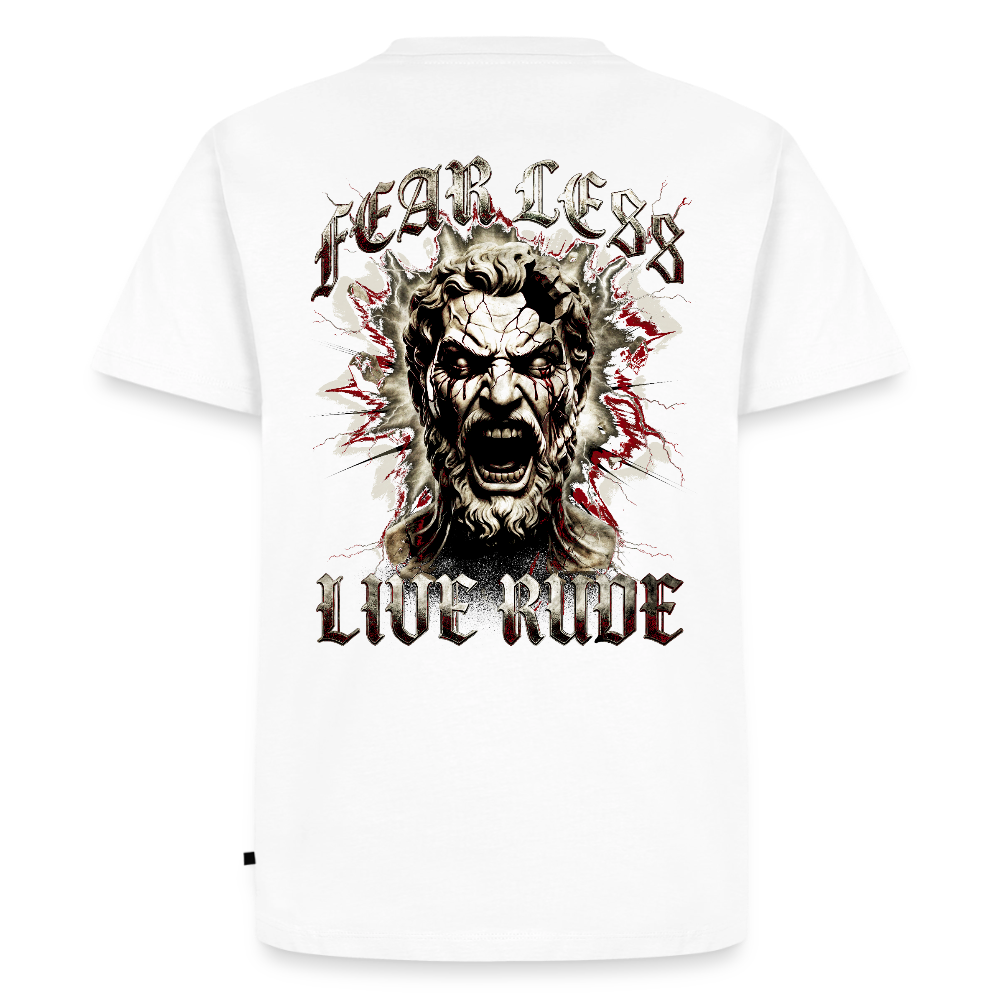 FEAR LESS, LIVE RUDE - Leonidas - white